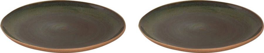 Palmer Bord Wisteria 28.5 cm Groen Stoneware 2 stuk(s)