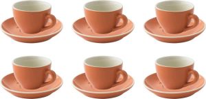 Palmer Kop en schotel Colors 18 cl 14 cm Oranje 6 stuk(s)
