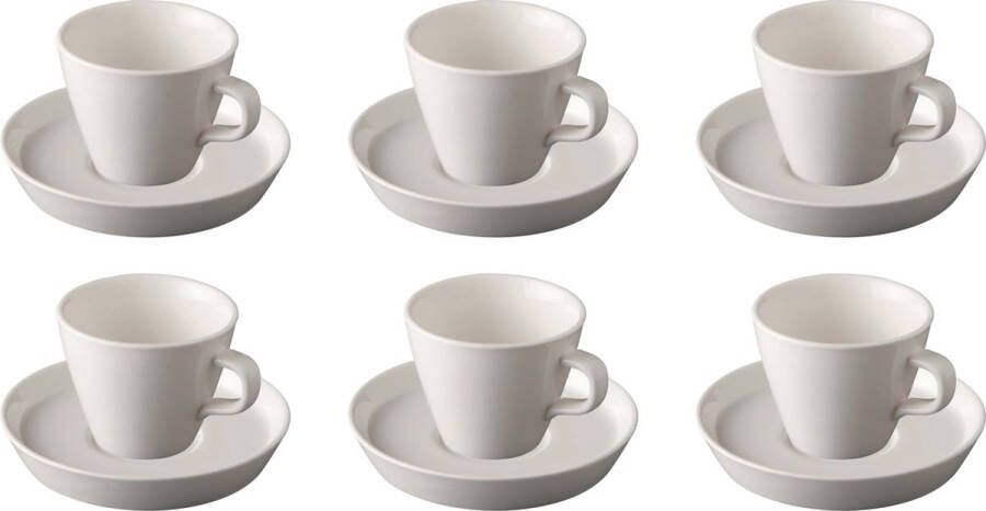 Palmer Cappuccinokop en schotel Da Vinci 20 cl Porselein 6 stuk(s)