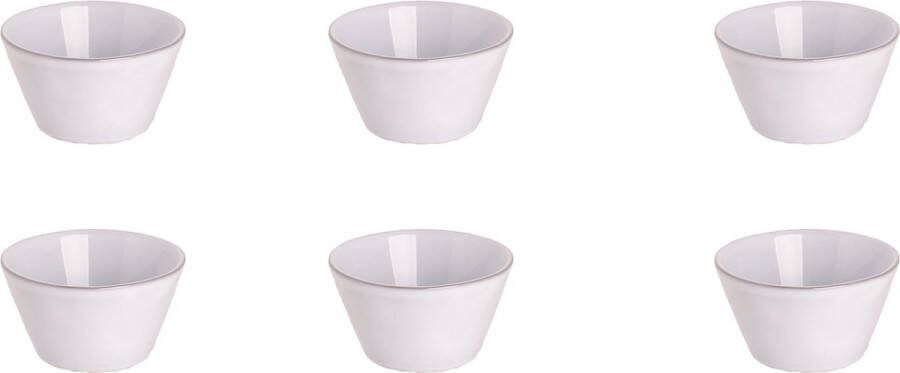 Palmer Ramekin Ecogres Plano 9 cm Wit Stoneware 6 stuks
