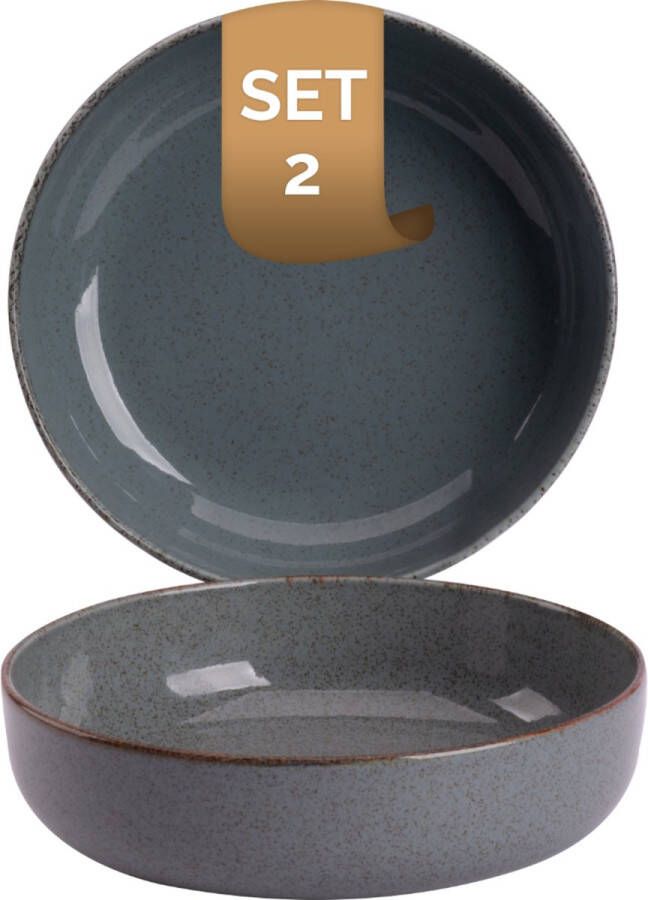 Palmer Schaal Antigo 15 cm 47 cl Blauw Porselein 2 stuks