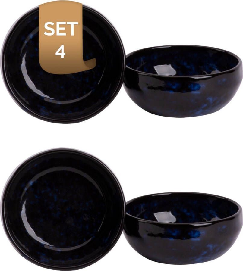 Palmer Schaal Bama Blue 12 cm 30 cl Blauw Stoneware 4 stuk(s)