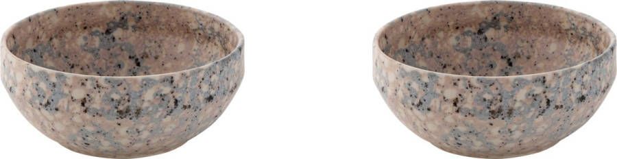 Palmer Schaal Confetti 14 cm 80 cl Roze Blauw Wit Stoneware 2 stuk(s)