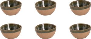 Palmer Schaal Wisteria 7.5 cm 12.5 cl Groen Stoneware 6 stuk(s)