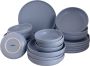 Palmer Serviesset Sandy Loam Stoneware 6-persoons 24-delig Blauw - Thumbnail 1