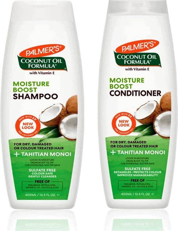 Palmer s Palmer's Coconut Oil Moisture Boost Shampoo 400ml & Conditioner 400ml