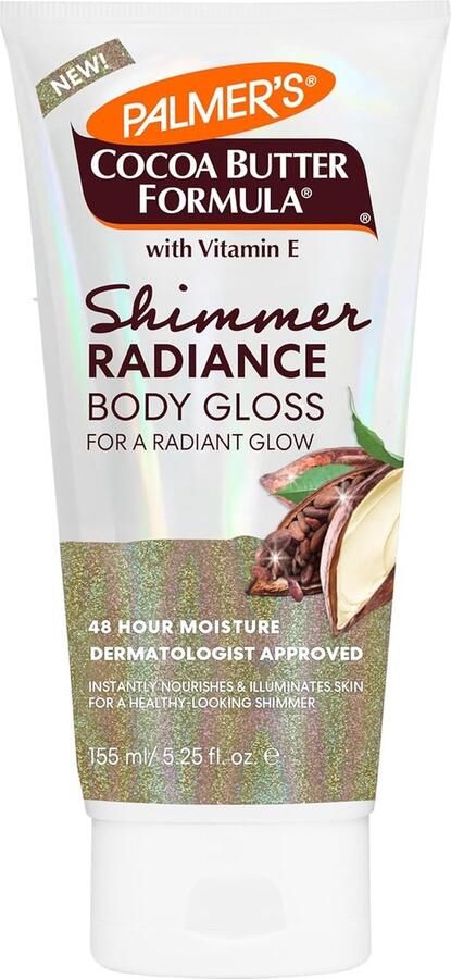 Palmers Palmer's cacaoboterformule Shimmer bodylotion met vitamine E stralende bodygloss helpt aderen cellulitis vlekken te vervagen 48 uur vocht 155ml