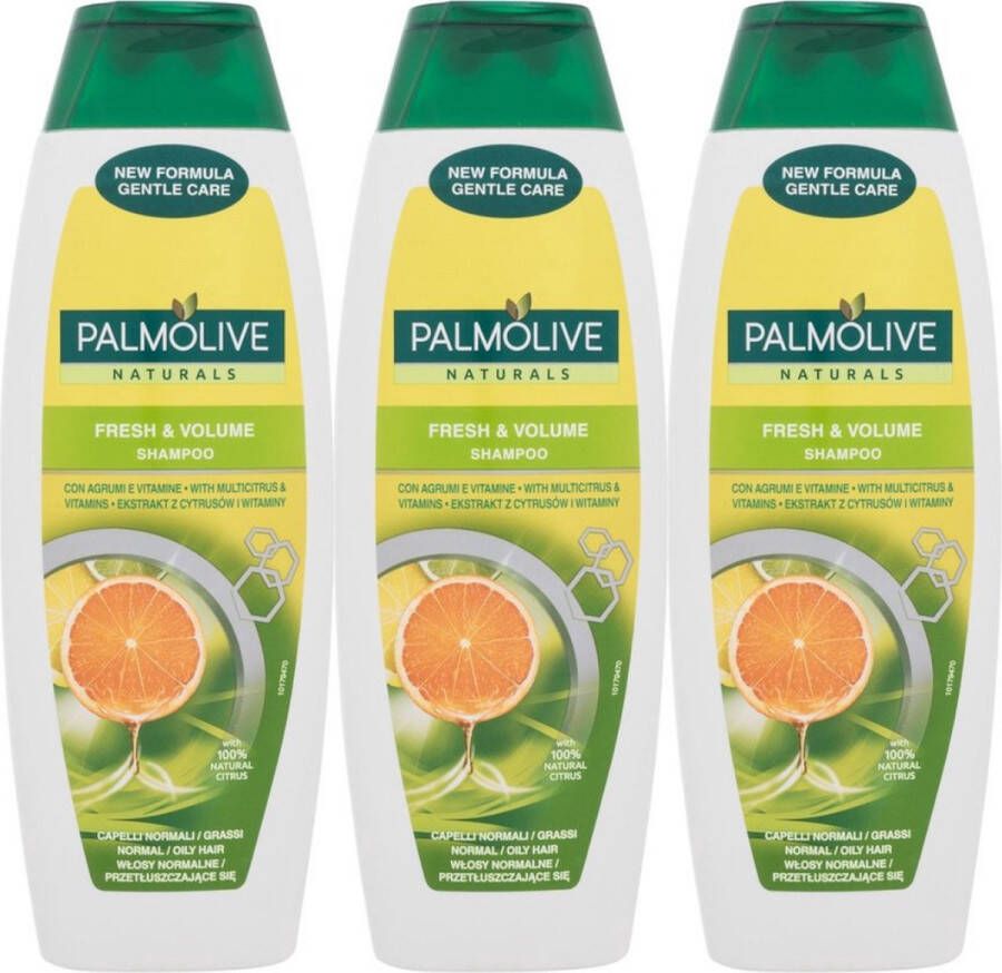 Palmolive 3 stuks Shampoo – Fresh & Volume 350 ml