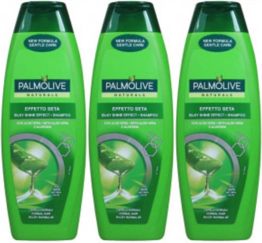 Palmolive 3 stuks Silky Shine Effect Shampoo 350 ml