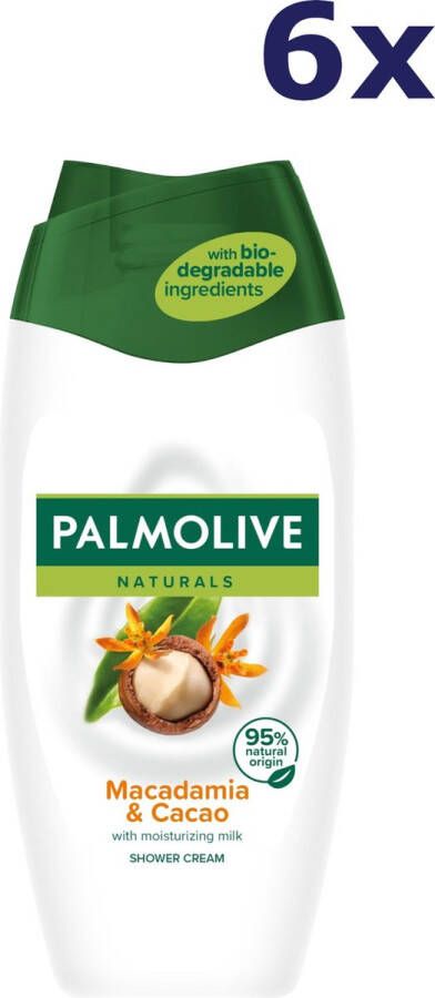 Palmolive 6x Naturals douchegel Macadami & Cacao 250ML
