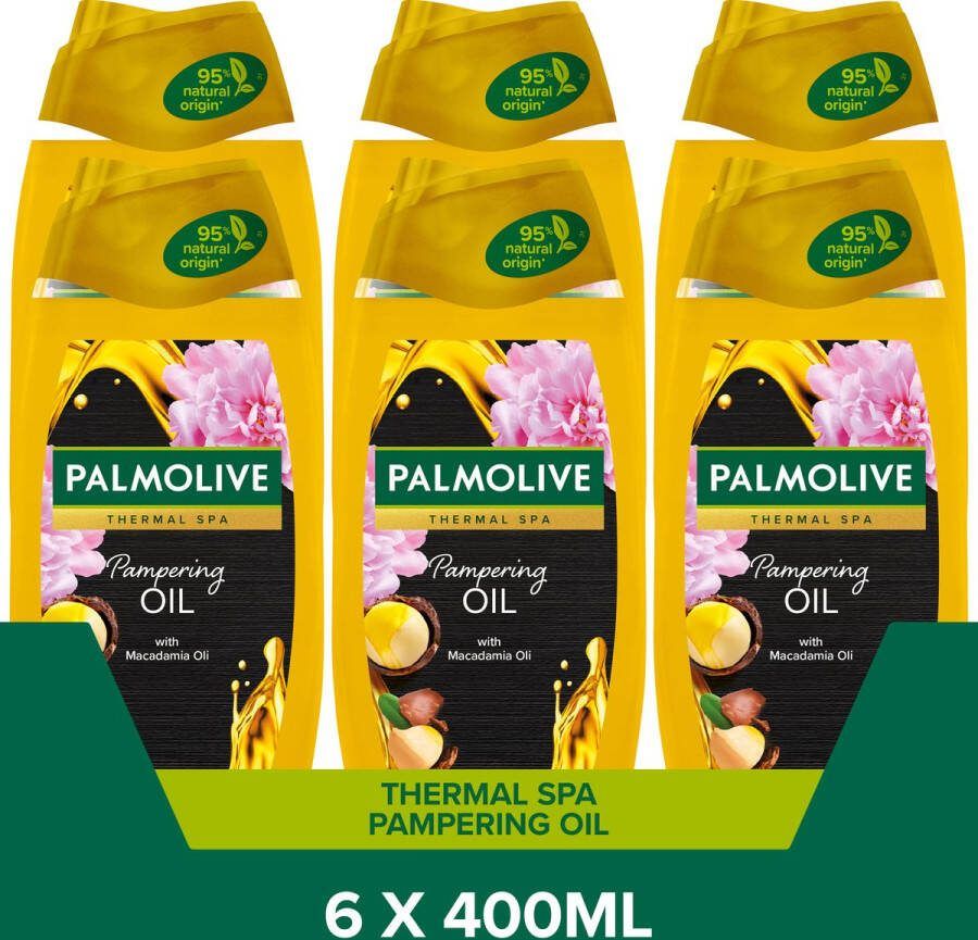 Palmolive Aroma Sensations Pampering Oil Douchegel 6 x 400ml Voordeelverpakking