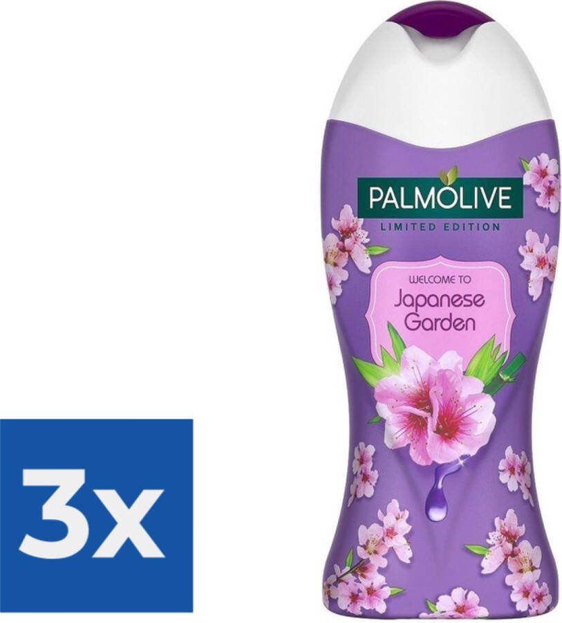 Palmolive Douche Limited edition Japanese Garden 250 ml Voordeelverpakking 3 stuks