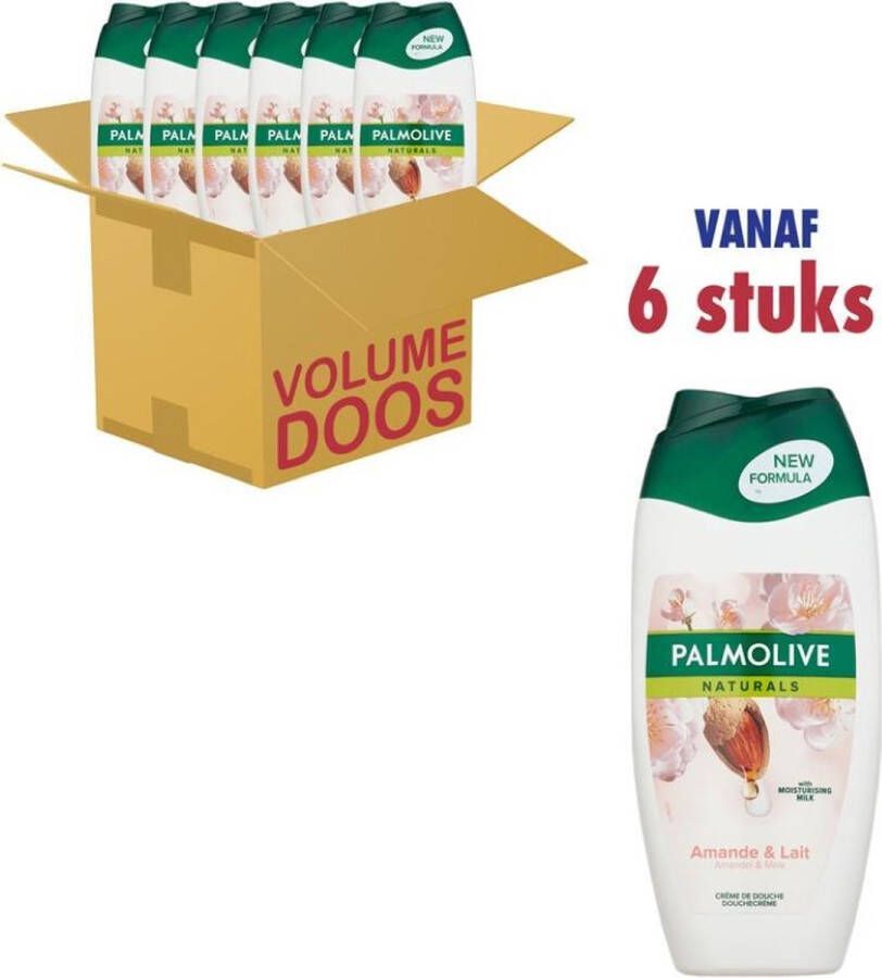 Palmolive Douchegel Almond & Milk Voordeelverpakking 6 x 250 ML