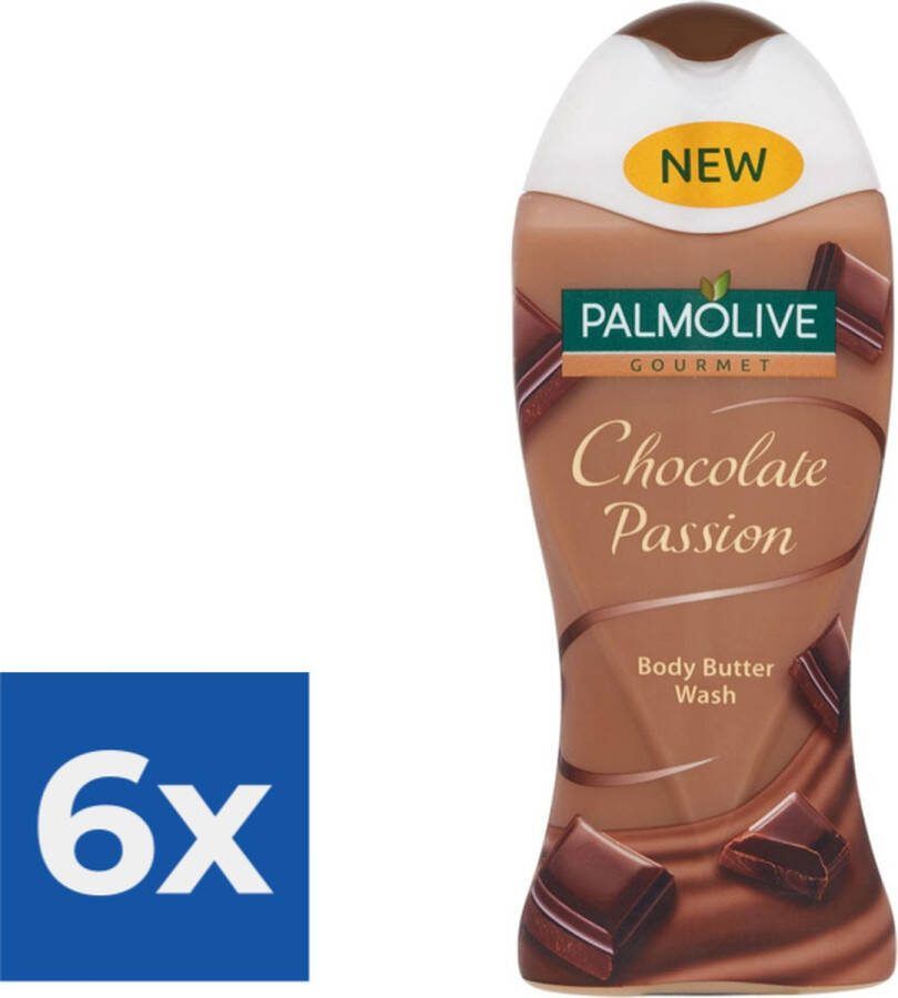 Palmolive Douchegel Chocolate Passion 250 ml Voordeelverpakking 6 stuks
