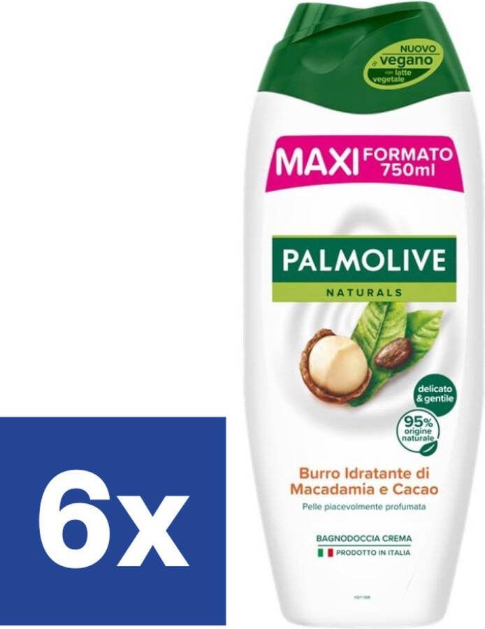 Palmolive Douchegel Macadamia Butter & Cacao 6 x 750 ml