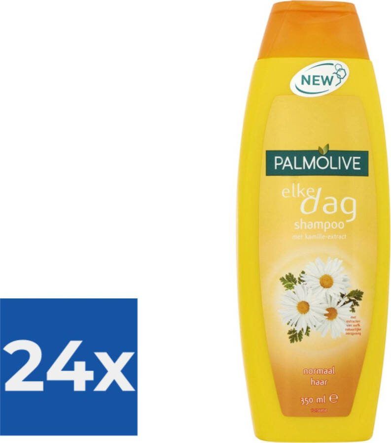 Palmolive Elke Dag Shampoo met Kamille-Extract 350 ml Voordeelverpakking 24 stuks