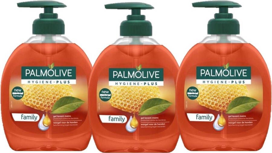 Palmolive Hygiëne Plus Anti-Bacteriële Handzeep Pomp 3 x 300 ml Voordeelverpakking