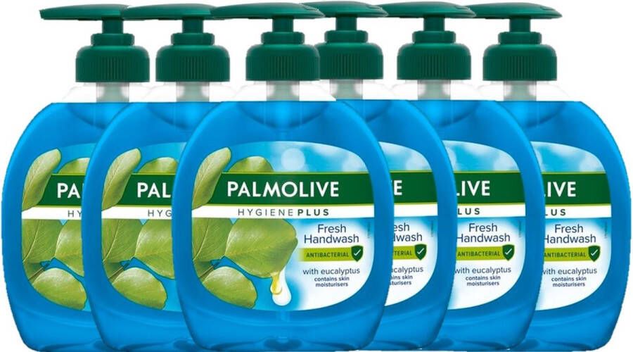Palmolive Hygiene Plus Fresh Handzeep 6 x 300 ml Antibacterieel Met pompje Anti-bacterieel Anti-bacteriële Handzeep