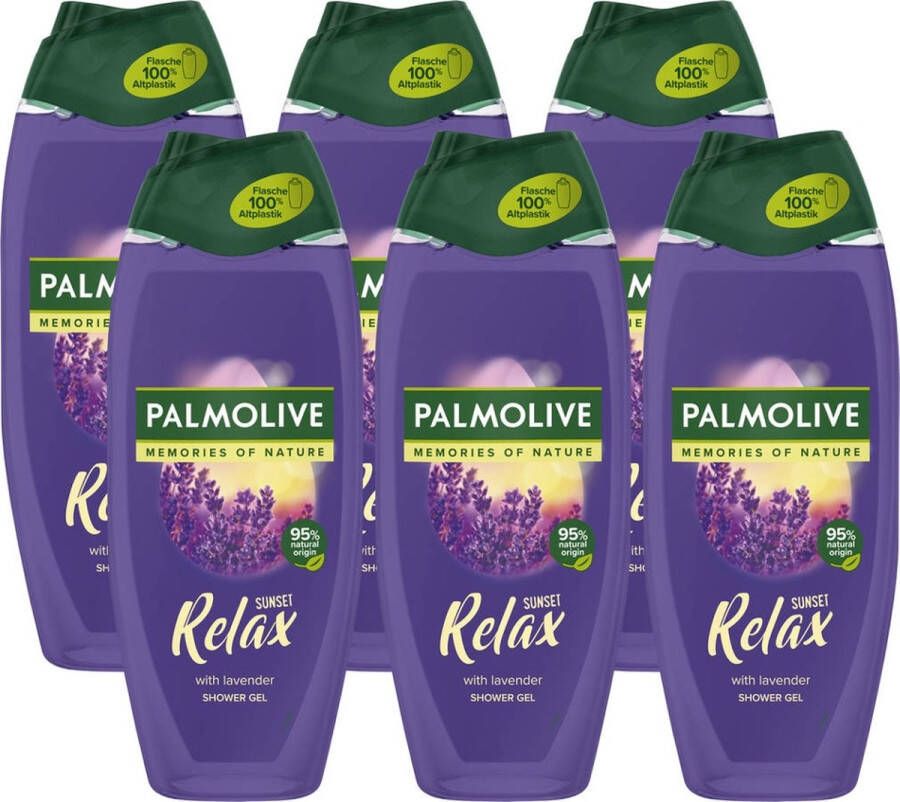 Palmolive Memories of Nature Sunset Relax douchegel 6 x 500 ml Voordeelverpakking