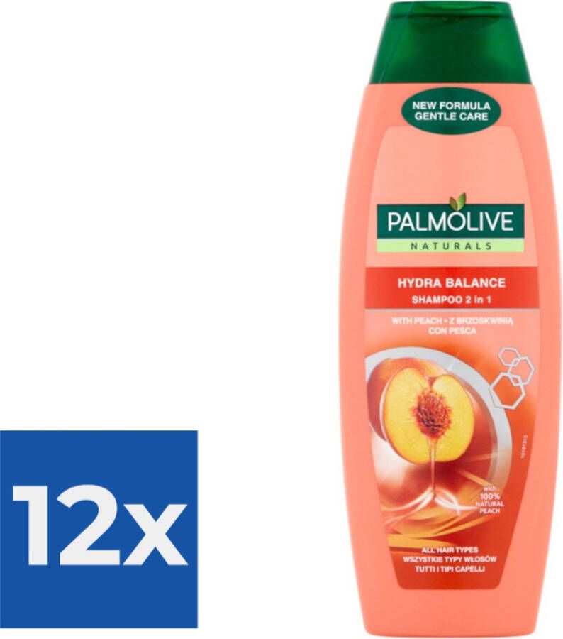 Palmolive Naturals 2in1 Hydra Balance Shampoo 350ml Voordeelverpakking 12 stuks