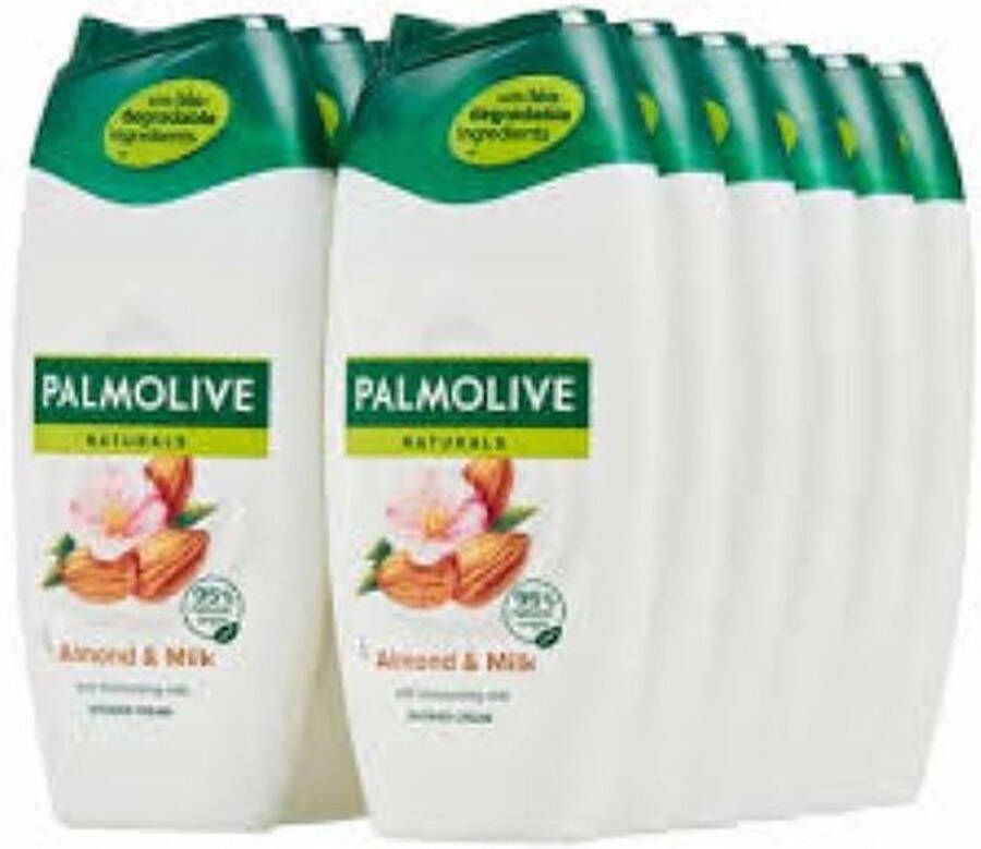 Palmolive Naturals Amandel & Melk Douchegel 12x250ml Voordeelverpakking