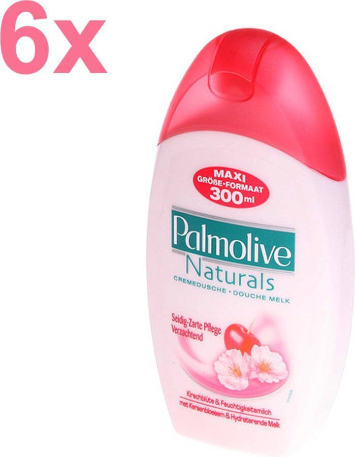 Palmolive Naturals Cherry Blossom Douchemelk Douchegel 6x 300ml Voordeelverpakking