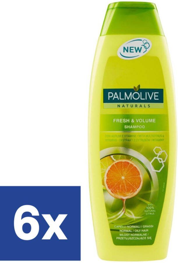 Palmolive Naturals Fresh & Volume Shampoo 6 x 350 ml
