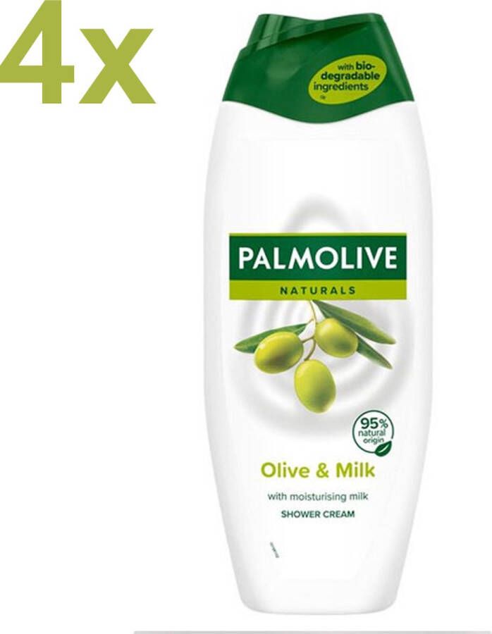 Palmolive Naturals Olijf Douchegel 4 x 500ml Douchegel Voordeelverpakking