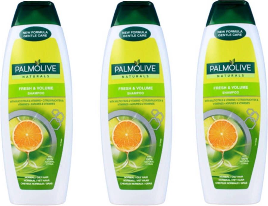 Palmolive Naturals Shampoo Fresh & Volume 350ml x 3