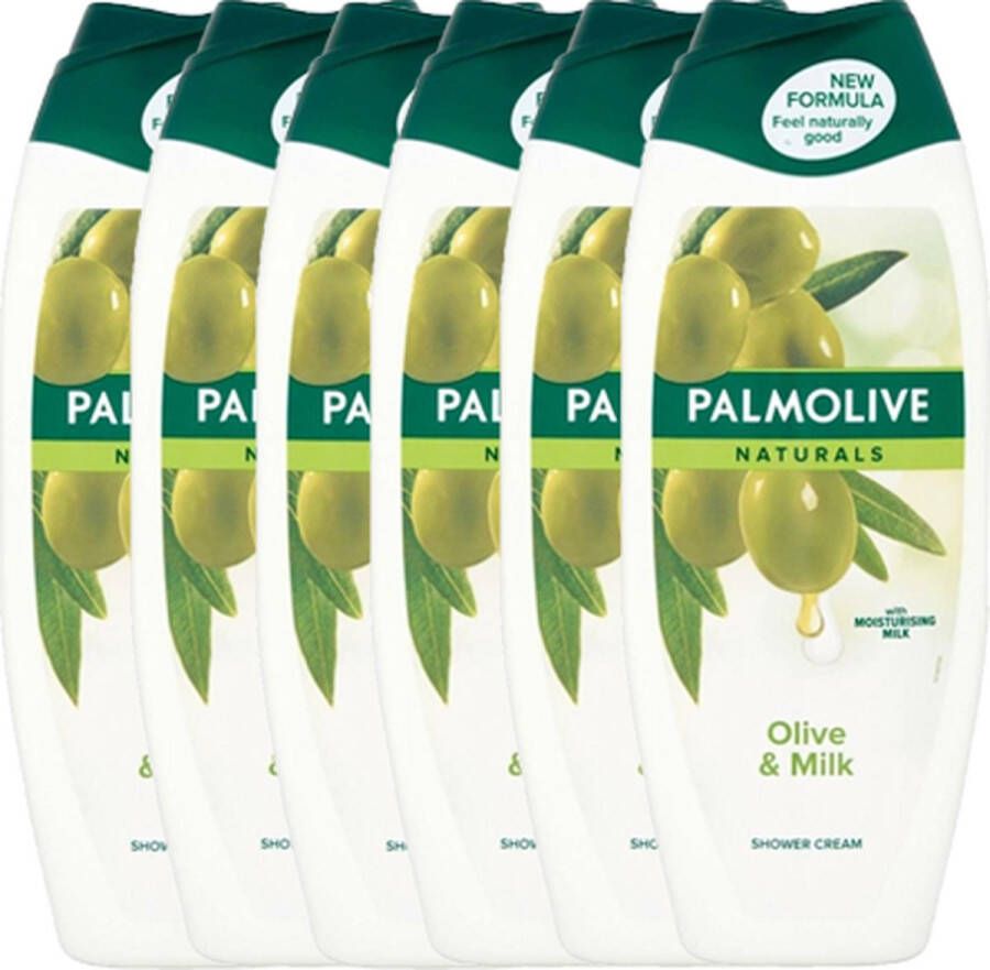 Palmolive Naturals Olijf & Melk Douchegel 6x 500ml Voordeelverpakking