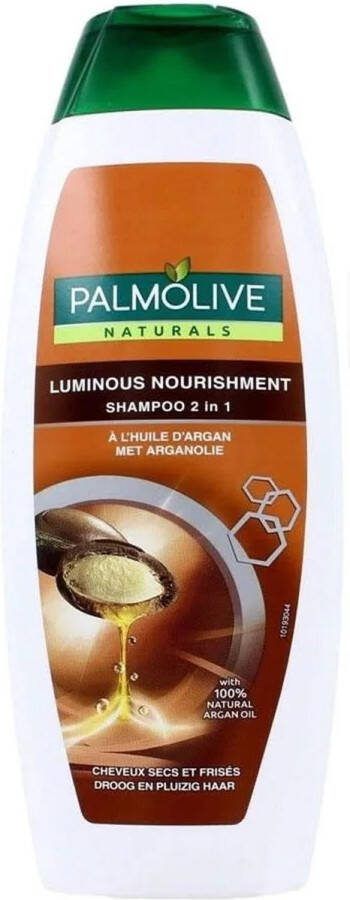 Palmolive Shampoo Luminous Nourishment 2 in 1 Droog en Pluizig Haar 350ml