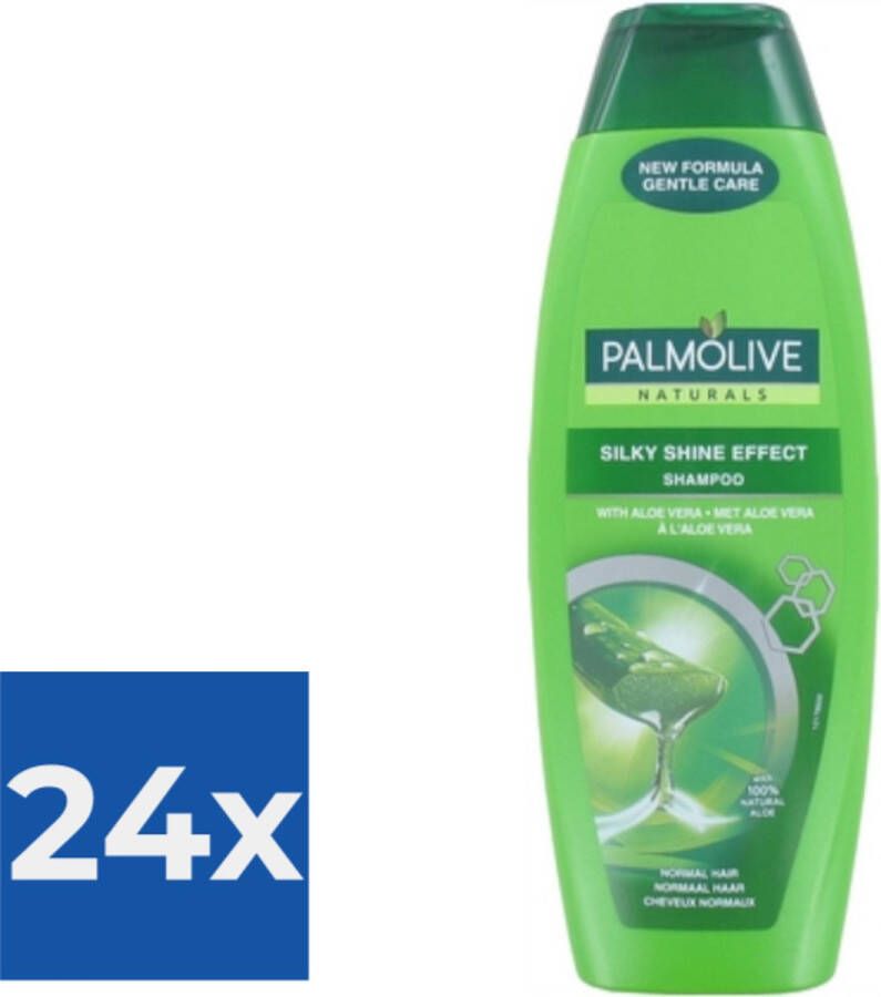 Palmolive Silky Shine Effect Shampoo 350 ml Voordeelverpakking 24 stuks