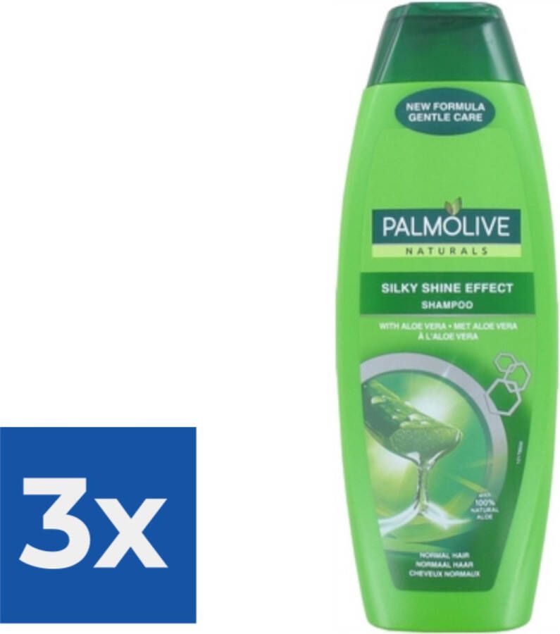 Palmolive Silky Shine Effect Shampoo 350 ml Voordeelverpakking 3 stuks