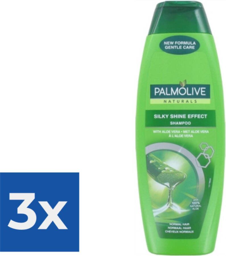 Palmolive Silky Shine Effect Shampoo 350 ml Voordeelverpakking 3 stuks