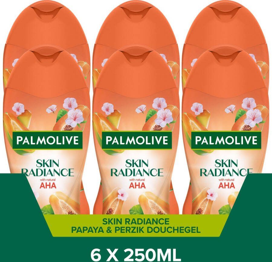 Palmolive Skin Radiance Papaya & Peach Voordeelverpakking 6 x 250ml