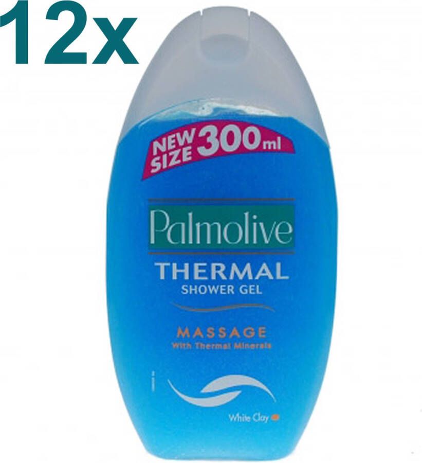 Palmolive Thermal Mineral Massage Douchegel 12x 300ml Voordeelverpakking