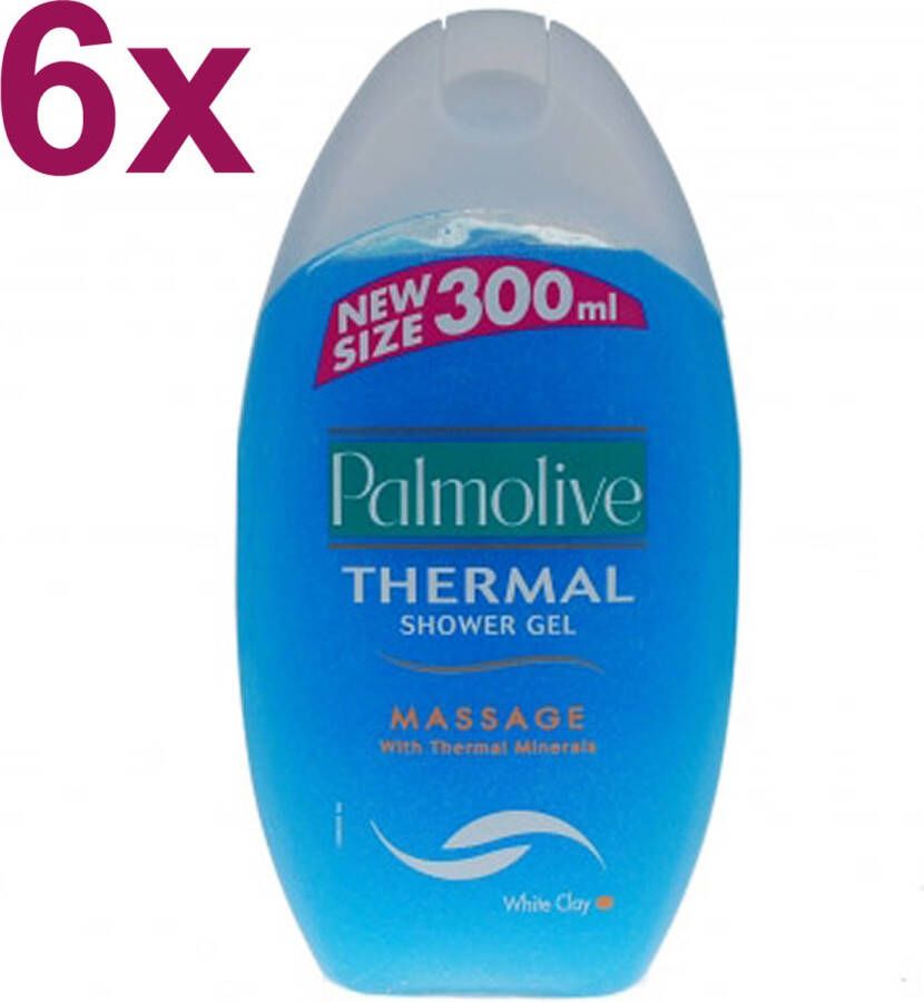 Palmolive Thermal Mineral Massage Douchegel 6x 300ml Voordeelverpakking