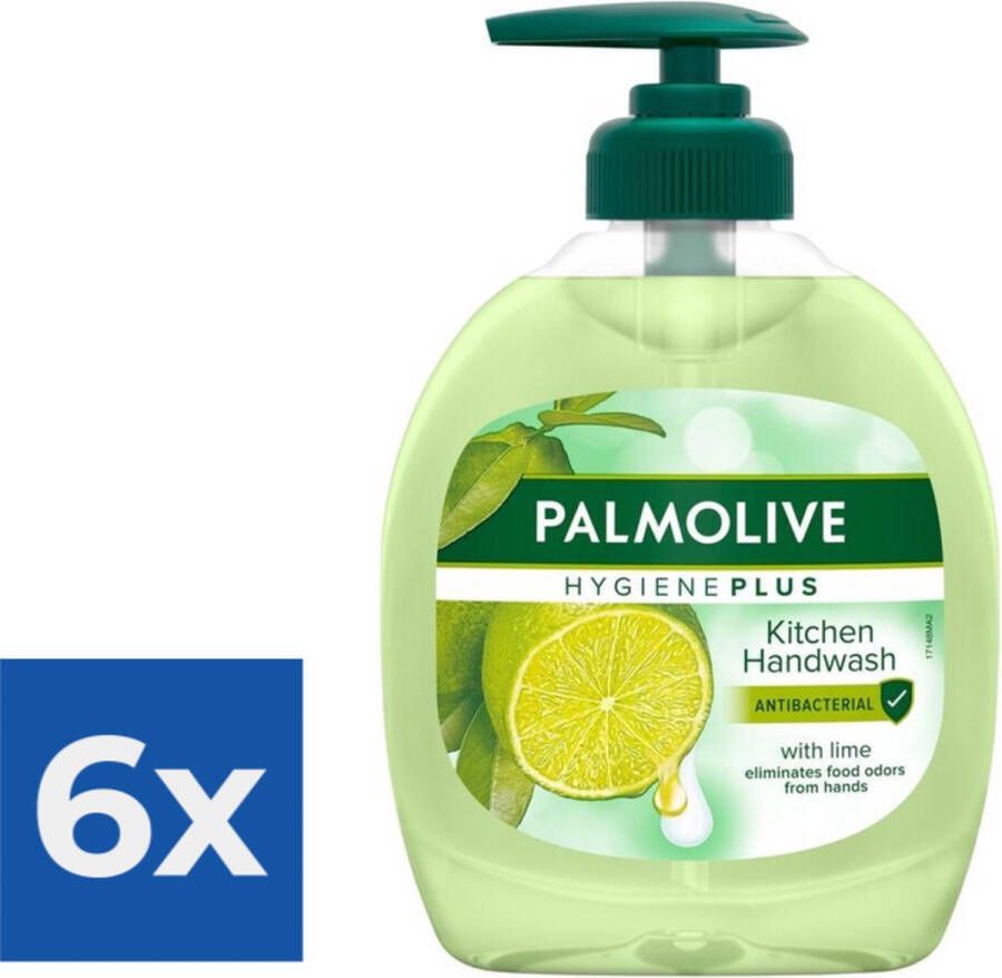 Palmolive Vloeibare Handzeep Hygiëne-Plus Anti Bacterieel Keuken 300 ml Voordeelverpakking 6 stuks