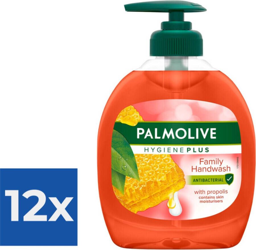 Palmolive Vloeibare Handzeep Hygiene Plus Family 300 ml Voordeelverpakking 12 stuks