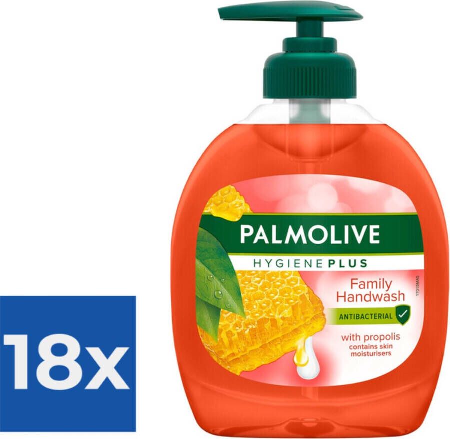 Palmolive Vloeibare Handzeep Hygiene Plus Family 300 ml Voordeelverpakking 18 stuks