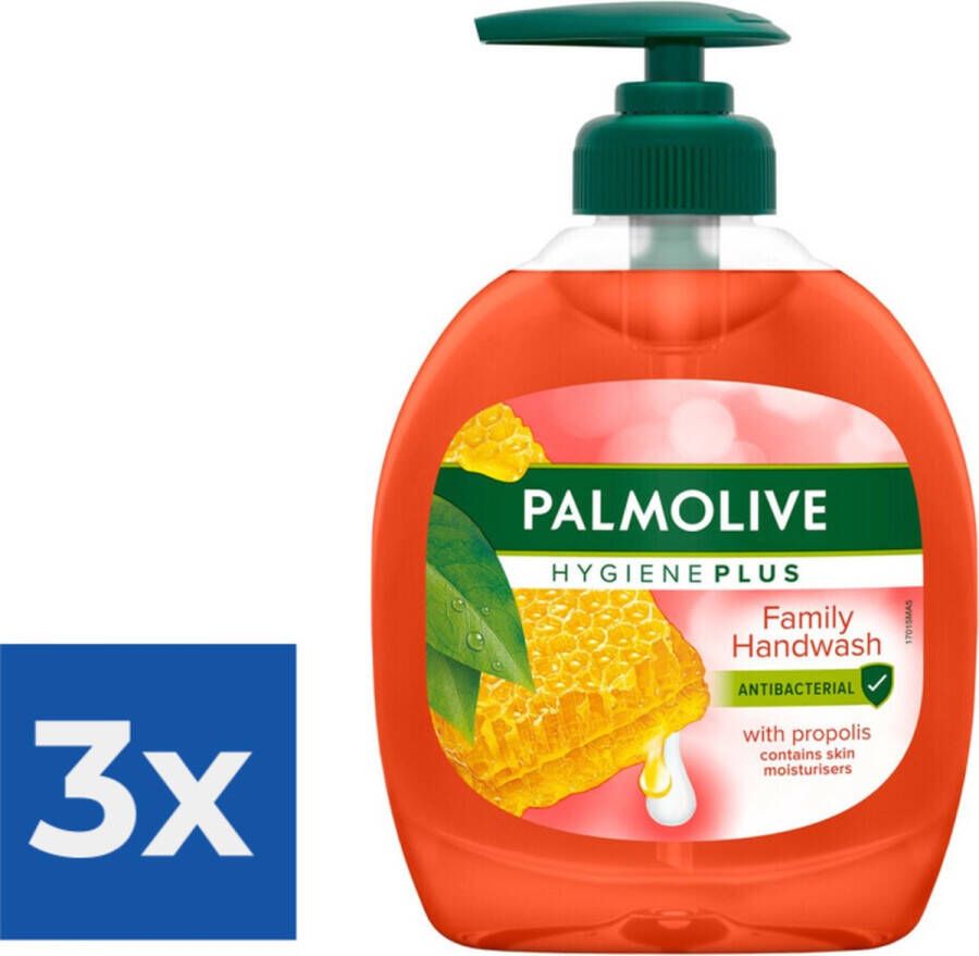 Palmolive Vloeibare Handzeep Hygiene Plus Family 300 ml Voordeelverpakking 3 stuks