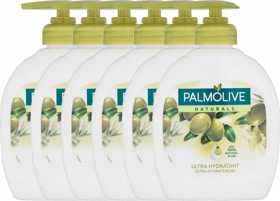Palmolive Handzeep Naturals Olijf & Melk 6x 300ml Voordeelverpakking C