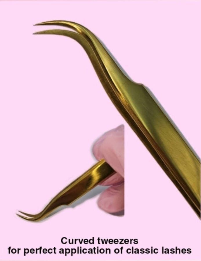 Pampeing myself Tweezers pincet voor One by One classic lashes curved