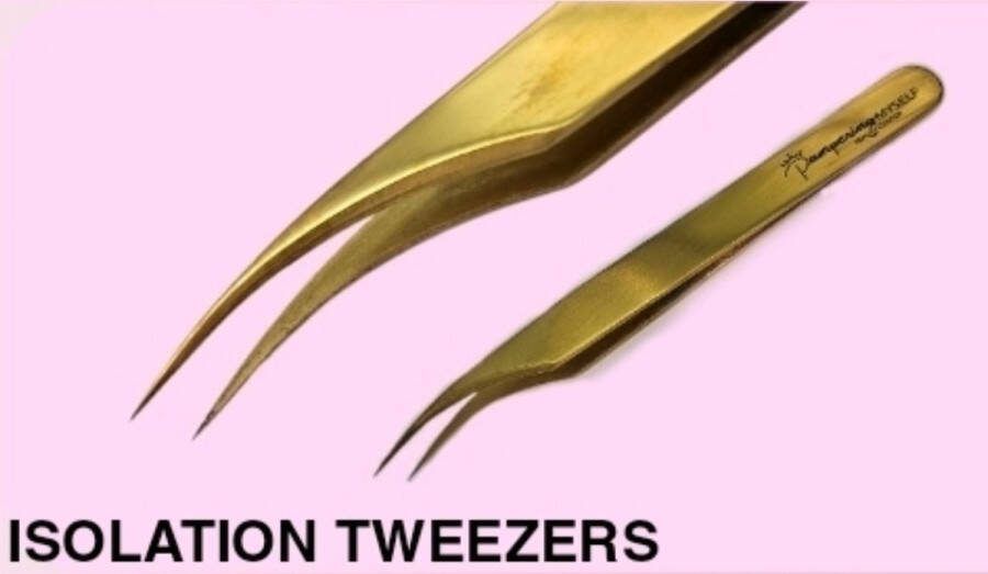 Pampering Myself Tweezers isolation pincet voor wimperextesion lashes