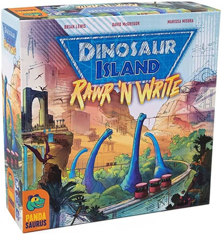 Pandasaurus Games Dinosaur Island: Rawr 'n Write Dobbelspellen Roll and Write Dobbelspel