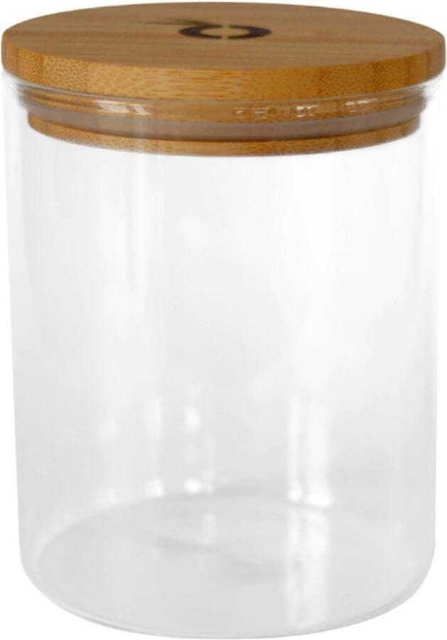 Pandoo Voorraadpot Glas met Deksel 800ml Luchtdichte glazen pot Voedsel bewaren in glas Keukenorganisatie met glazen pot