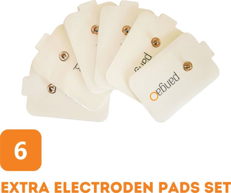 Pangao Extra electroden voor het P6 Nekmassage apparaat met infrarood en TENS & EMS Pulse set van 6 stuks