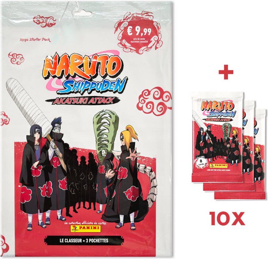 PANINI BELGIUM Promo Pack FR Trading Cards Naruto Shipudden Akatsuki Attack