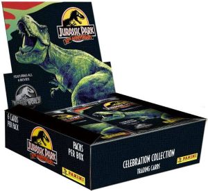 Panini Jurassic Park 30th Anniversary Trading Cards Celebration Collection Flow Packs Display (24)