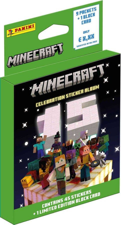 Panini Minecraft 3 Sticker Ecoblister Minecraft Stickers